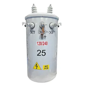 质量变压器IEEE标准15 kva 37.5kva单相变压器2400V至240/120V 45号矿物油填充