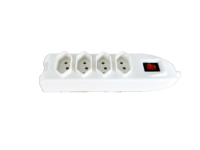 Prise brésilienne 10A, interrupteur à 4 positions, prise brésilienne à 6 sorties, connexion électrique pour usage domestique, longueur de câble 1,5 m, 10A nominal