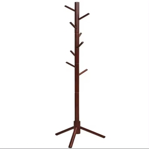 Modern Design Tree Vertical Clothes Hanger <strong>Solid</strong> Wooden Standing Coat <strong>Rack</strong> Multifunction Space Saving Hangers for Clothes - Product Image 1