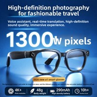 Gafas Inteligentes AG66 2026 con Cámara de 13MP, Traducción por IA, Llamadas de Voz BT, ChatGPT, Grabación de Video, Pantalla Vertical