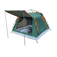Accessoires de camping : Tente automatique épaisse, imperméable, instantanée, quatre saisons, double couche, deux chambres, salon