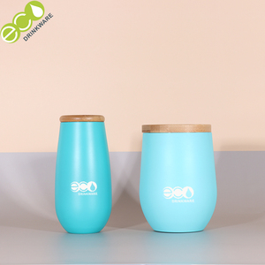 <span class=keywords><strong>Mug</strong></span> en acier inoxydable à double paroi isolé de 12 oz, sans minimum de commande, personnalisable, avec revêtement en poudre ou peint, avec couvercle en <span class=keywords><strong>bambou</strong></span>, sans danger pour les aliments - Product Image 3