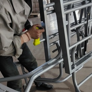 Round <b>Foldable</b> Dining <b>Table</b> 12 Seat Combination Furniture For Dining Room Natural Wood Color - Product Image 4