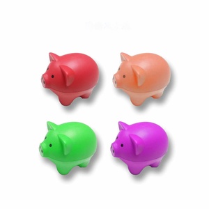 X-SB005 nóng bán mềm bóp phim hoạt hình PU bọt vật liệu chống Pig hình dạng căng thẳng bóng pig cho trẻ em - Product Image 5