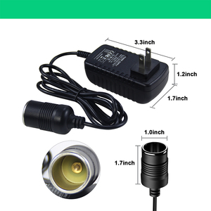 12V 3A <strong>Power</strong> <strong>Adapter</strong> Input 100V-240V Output 12V 36W <strong>Cigarette</strong> <strong>Lighter</strong> Female <strong>Socket</strong> Car Monitor Wall <strong>Power</strong> Supply - Product Image 3