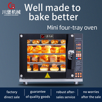 Four à air chaud polyvalent 220V 4.5kW 60 litres avec 4 plateaux pour pâtisseries danoises, gâteaux de lune, hot-dogs, saucisses et fruits