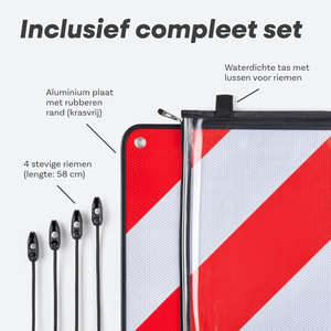 <span class=keywords><strong>Panneau</strong></span> de signalisation réfléchissant 2-en-1 haute visibilité, imperméable et anti-UV, en aluminium 50x50cm, Espagne/Italie, <span class=keywords><strong>panneau</strong></span> réfléchissant de quatrième catégorie - Product Image 6