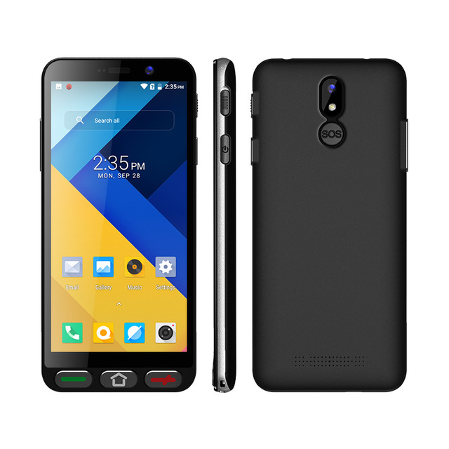 UNIWA S2000 5.72 Inch Quad Core SOS Button 4G LTE Android Senior Mobile Phone with Whatsapp
