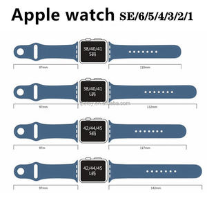 Correa de silicona estrecha ultrafina de 38/44/49mm para reloj inteligente, correa de reloj de silicona suave para deportes alternativos - Product Image 5