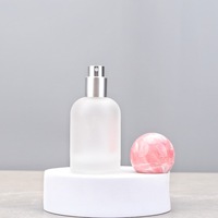 Flacon pulvérisateur de parfum cylindrique en verre dépoli rechargeable vide de 30 ml avec pompe pulvérisatrice, marque ESUNES, logo personnalisé, 100 pièces