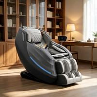 Fauteuil de massage électrique portable et pliable à gravité zéro, inclinable, avec compression par airbag, étirement des jambes, rouleau pour les pieds et massage du dos