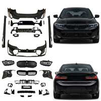 Kit de carrosserie de conversion style sport LCI pour BMW Série 3 G20G28 2019-2022 avec pare-chocs avant et arrière, jupes latérales, phares et calandre avant
