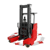 Chariot élévateur multidirectionnel MQ25 15T 3T de type piéton pour manutention de matériaux longs en allées étroites