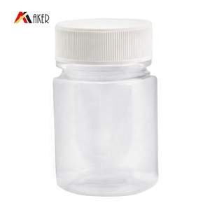 Custom Size Multi-purpose 15ml 20ml 30ml 50ml 100ml Transparent Pill PET Plastic Capsule Jar