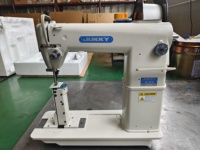 JUKKY 810 Nouvelle machine à coudre industrielle à point noué, à une aiguille, à grande vitesse, manuelle, à lit vertical, avec moteur, pour usage domestique et cuir de chaussures