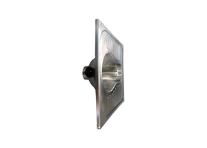Cuvette de toilette moderne et confortable en acier inoxydable pour s'accroupir pour le nettoyage de la salle de bain - Product Image 5