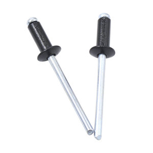 Rivets en aluminium Yuhe 2,41-6,4 mm, rivets aveugles à tête cylindrique peints en noir, norme GB12618, grade A, niveau 10 - Product Image 2