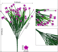 YM grosir buatan 7-Fork Camellia musim semi rumput untuk pernikahan & Hotel & dekorasi rumah bunga plastik untuk natal DIY