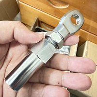 Accessoires de fixation pour câbles de garde-corps en acier inoxydable T316, sans sertissage et tendeurs à vis, pour câbles de 8 à 32 mm, incluant des raccords d'extrémité pour câbles de 1/8" et 3/16"