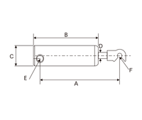 Amortisseur hydraulique en plastique POM pour tiroir à fermeture douce, piston pour système de porte coulissante de placard