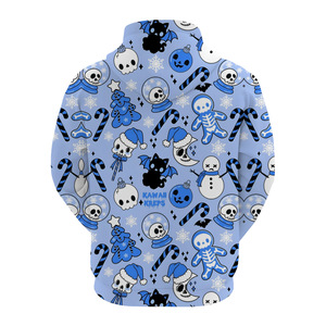 Felpa con cappuccio di <span class=keywords><strong>Halloween</strong></span> per uomo Drop Shipping stampata a sublimazione con cappuccio in poliestere a maniche lunghe - Product Image 5