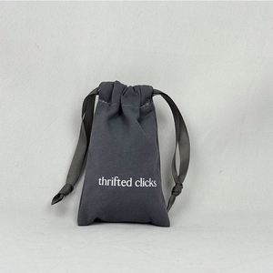 Eco-Friendly Cotton Canvas <b>Drawstring</b> Bag Recyclable Small Jewelry <b>Pouch</b> Portable High Quality <b>Pouch</b> Bag - Product Image 4