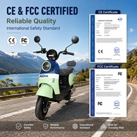 Moto électrique 1000W, 48V/60V, fourche hydraulique, écran LCD, charge USB, boîte arrière