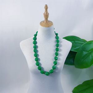 Fashion Artificial Acrylic Hawaiian Kukui <strong>Nut</strong> Leis Wholesale <strong>Necklace</strong> - Product Image 6
