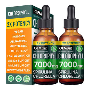 Gouttes buvables de chlorophylle OEM ODM sous marque privée - 100% naturel, stimulant énergétique, soutien immunitaire, santé digestive, 60ml, à usage interne - Product Image 1