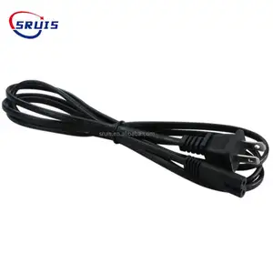 American Nema 1 15P Plug Iec Socket Cord Us 2 Pin Ac Power Cable Iec320 C7 Female Connector Cords
