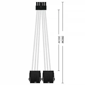 SAMA PCIE 5.0 12VHPWR ATX3.0 Extension Cable Connector to 3x8Pin PCI-E GPU Power Adapter Cable PSU Cable Extension