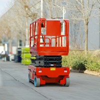 Plateforme de travail élévatrice mobile à batterie lithium haute performance 6m-16m pour entrepôt et construction