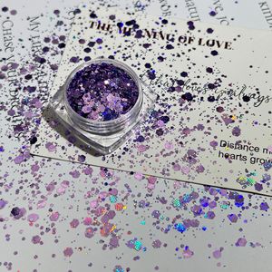 Poudre à ongles pailletée effet caméléon, qualité cosmétique, mélange de couleurs changeantes, pour manucure de Noël, décoration d'ongles en salon, poussière décorative - Product Image 3