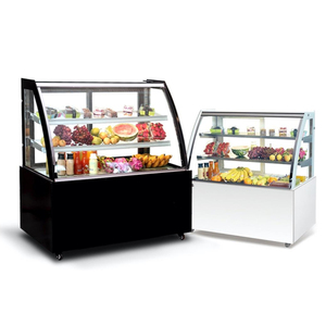 Tủ trưng bày bánh ngọt kính cong trong suốt, có ngăn làm lạnh, dùng để trưng bày bánh ngọt - Product Image 5