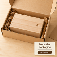Boîte cadeau en bois massif avec couvercle coulissant pour emballage personnalisé et présentation de produits (vente en gros)