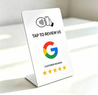 Support NFC étanche en PVC pour avis Google NFC213/215/216 13,56 MHz, support d'affichage RFID avec logo QR personnalisé