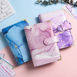 Organiseur/Agenda A6 à feuilles mobiles à couverture rigide, impression couleur personnalisée, coffret cadeau en cuir, 100 feuilles, classeur de <span class=keywords><strong>budget</strong></span> transfrontalier - Product Image 2