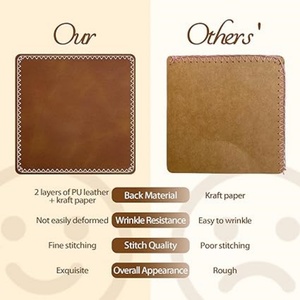 Handmade Retro <b>Bookmarks</b> with Genuine PU Leather Removable Embossed Triangle Corner for Book Reading Gift - Product Image 5