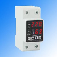 Protecteur de surtension et de sous-tension AVP-63 monophasé 220V 50/60Hz, dispositif de protection électrique monté sur rail