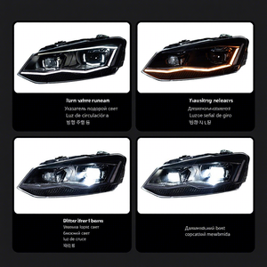 09-18 Polo 12V 55W Headlight Assembly Modification LED Lens Daytime Running Lights Sequential Turn Signals 1 Year Warranty - Product Image 5