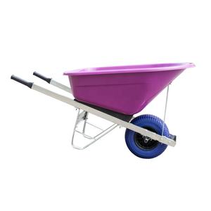 भारी शुल्क प्लास्टिक जुड़वां 200L Wheelbarrow जुड़वां व्हील बैरो - Product Image 2