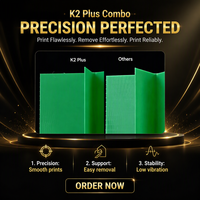 Impresora 3D FDM Industrial Creality K2 Plus, Multicolor, Velocidad de 600 mm/s, Gran Volumen de Impresión de 495*515*640 mm