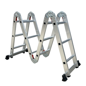 Top-ranked xách tay nhôm thang 3x4 đa năng gấp mở rộng nền tảng thiết kế hiện đại phong cách khác thang bao gồm - Product Image 3