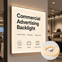 Bande LED diffuse SMD2835 à haut lumen, éclairage anti-éblouissement sans ombre, longueur personnalisée, bande de rétroéclairage publicitaire commercial 30W-400W