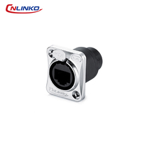 Connecteur circulaire étanche Cnlinko YT-RJ45 IP68 à visser pour équipement marin et applications en environnement de pulvérisation de sel