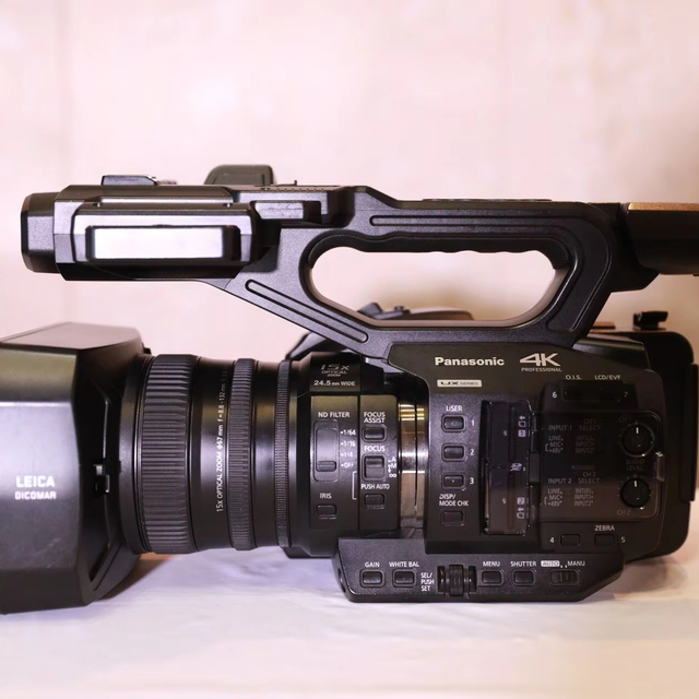 Used Panasonics UX90MC (AG-UX90) 15X Zoom 4K Professional Handheld Camcorder