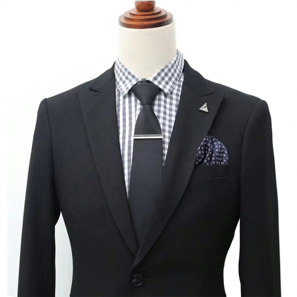 New extra slim skinny fit one button peaked lapel 2 piece men suits
