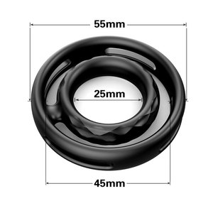 Toptan erkek titreşimli silikon horoz halka Penis halkası gecikme boşalma yetişkin seks oyuncakları adam için - Product Image 3