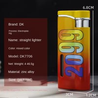 Briquet électronique en métal DK7706 coupe-vent avec un design moderne et épuré pour les cadeaux d'affaires