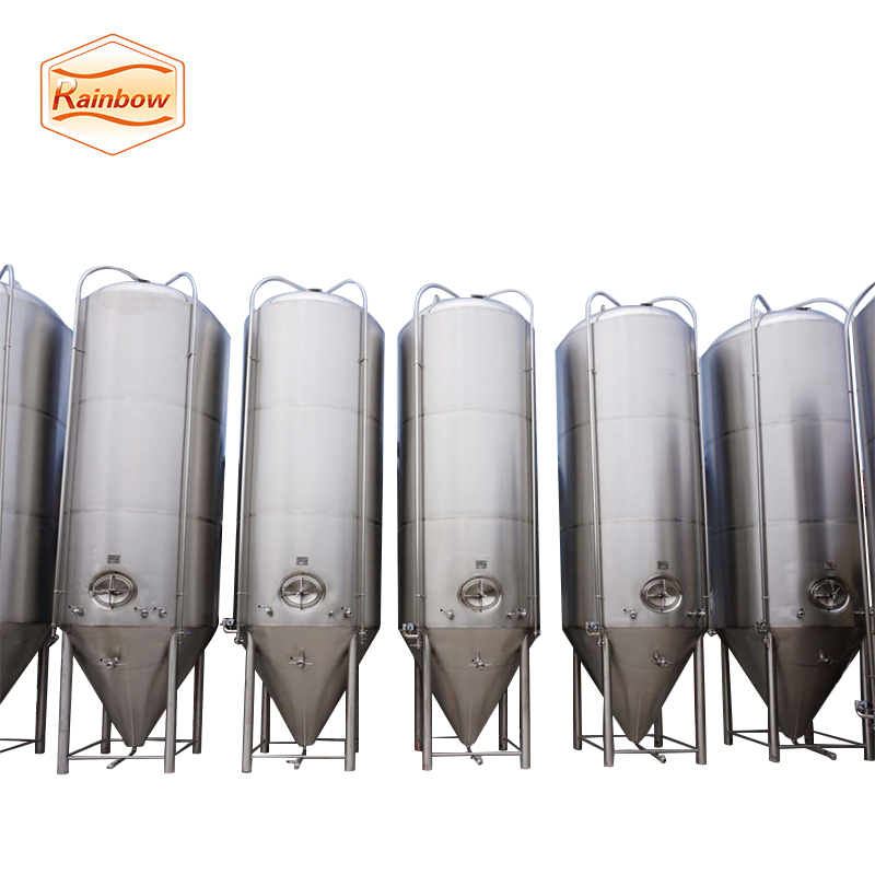 Cuve de fermentation de bière en acier inoxydable de contrôle PID/PLC plat de Fossette veste De Refroidissement